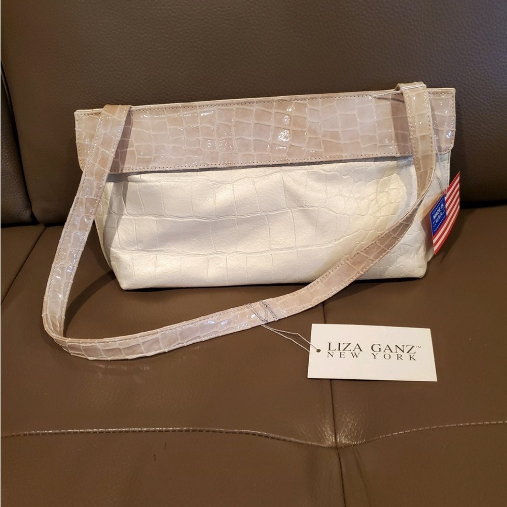 Liza Ganz purse in white/cream NWT